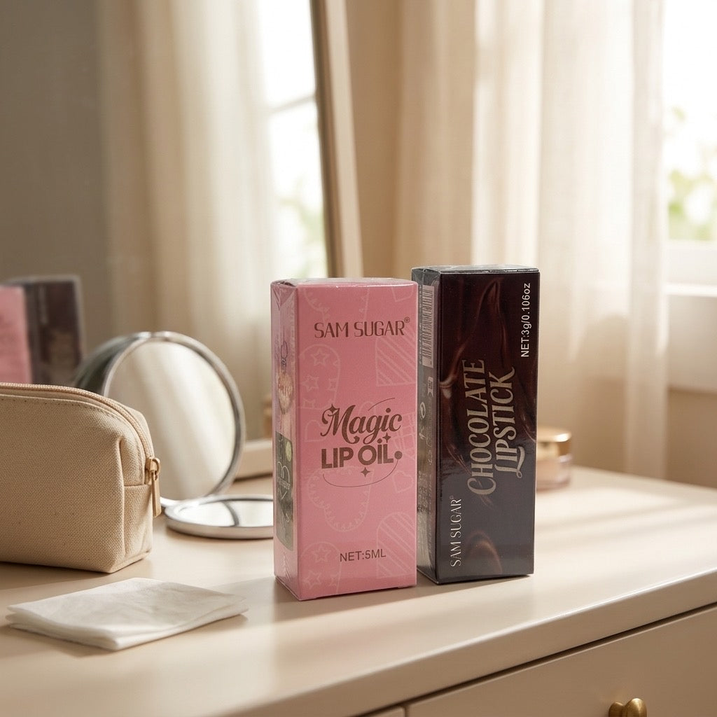 Sam Sugar Lip Oil Glow Duo